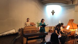アンコールは又吉佑美さんのソプラノで「優しい小夜鳴き鳥よ，何故？」（J.-B.ブーセ）。伴奏は中澤未帆さん。